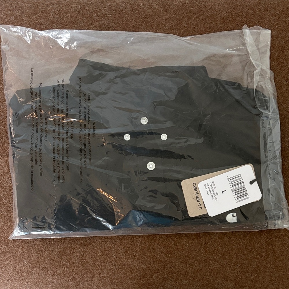 Carhartt WIP Wax Black Button-Up Madison Shirt